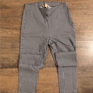 Michael Kors Black and White Checkered Skinny Pants